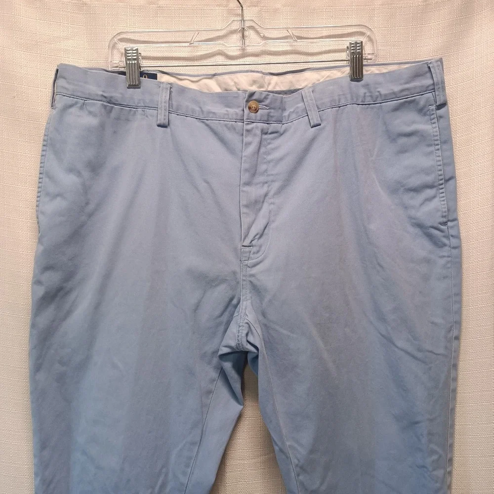 Polo Ralph Lauren Bedford Chino Pants Men 40x30 Sky Blue Stretch Straight Cotton